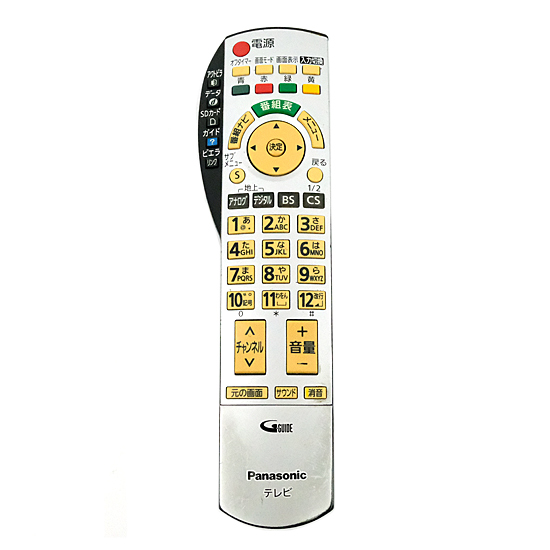 【中古】Panasonic 液晶テレビ用リモコン EUR7667Z20 本体いたみ