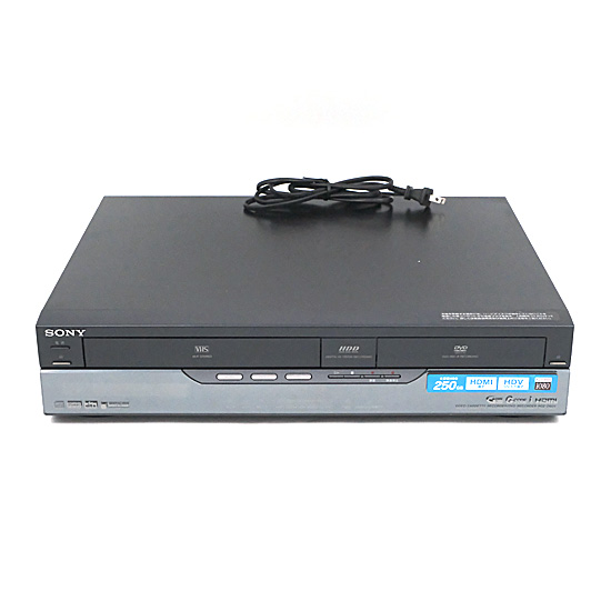 【中古】SONY製　HDD搭載VHSビデオ一体型DVDレコーダー スゴ録　RDZ-D60V　リモコン付き