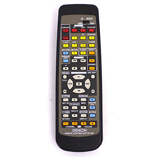 【中古】DENON　オーディオリモコン RC-896
