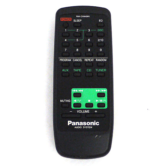 【中古】Panasonic　オーディオリモコン RAK-CH940WK
