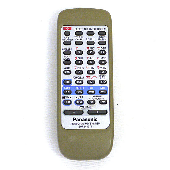 【中古】Panasonic　オーディオリモコン　EUR648272