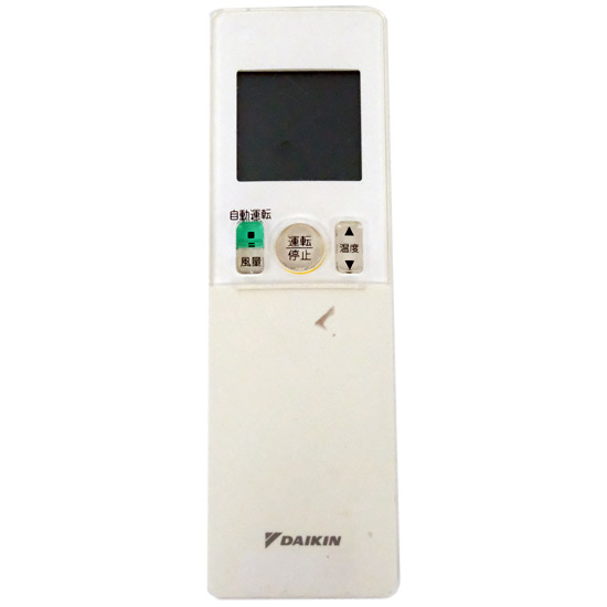 【中古】DAIKIN　エアコンリモコン　ARC476A27