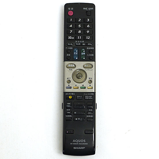 【中古】SHARP　DVD用純正リモコン　GA652PA　本体いたみ