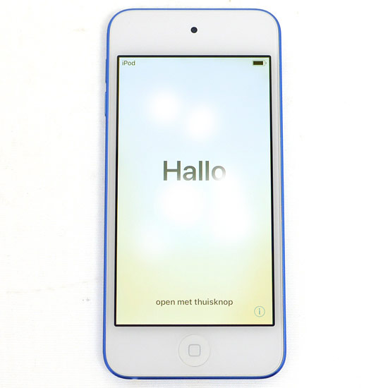 【中古】Apple　第6世代 iPod touch　MKHV2J/A　ブルー/32GB　液晶いたみ