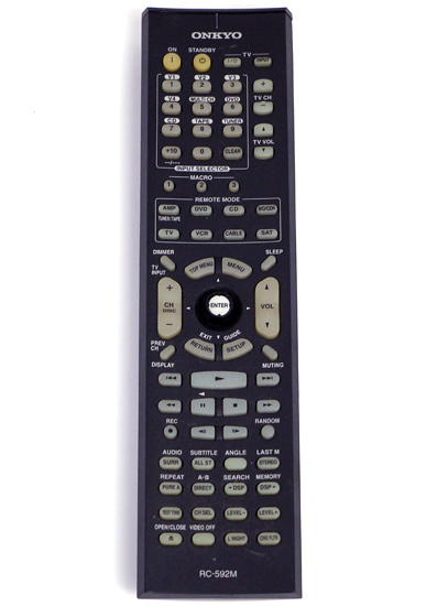 【中古】ONKYO　オーディオリモコン　RC-592M