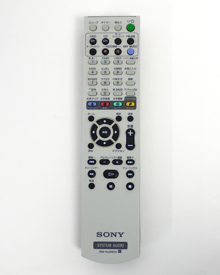 【中古】SONY　HDDコンポ用 リモコン　RM-NJ06DH