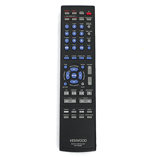 【中古】KENWOOD　オーディオ用リモコン RC-F0508