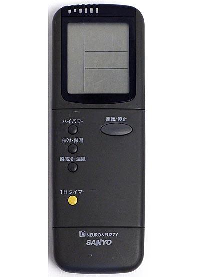 【中古】SANYO製　エアコンリモコン　RCS-VR3A(K)