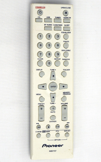 【中古】PIONEER オーディオリモコン AXD7727