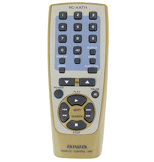 【中古】AIWA　オーディオリモコン　RC-AAT11