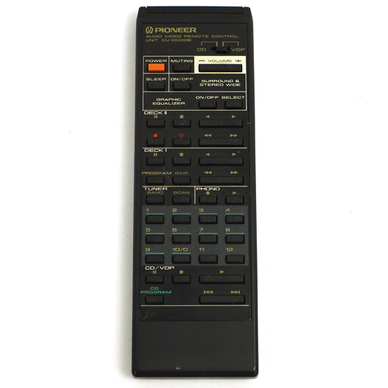【中古】PIONEER　オーディオリモコン　CU-DC008