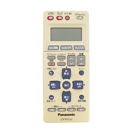 【中古】Panasonic　ビデオデッキ用リモコン　EUR7906KB0