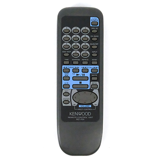 【中古】KENWOOD　オーディオ用リモコン　RC-701