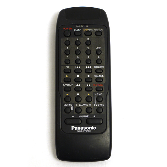 【中古】Panasonic　オーディオリモコン RAK-CH145WH