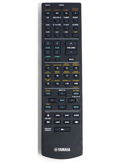 【中古】YAMAHA　オーディオリモコン　RAV242 V829520 US