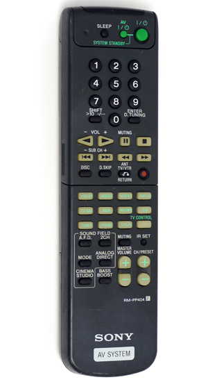 【中古】SONY　オーディオリモコン　RM-PP404