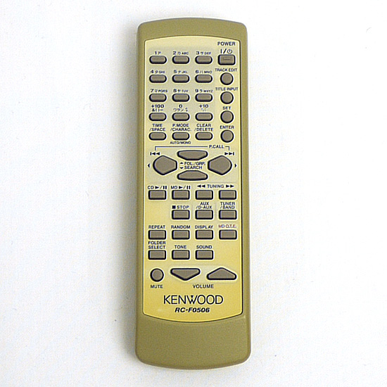 【中古】KENWOOD　オーディオ用リモコン　RC-F0506