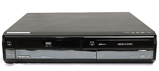 【中古】Panasonic　HDD搭載VHS一体型ハイビジョンDVDレコーダー DIGA DMR-XW41V-K　500GB