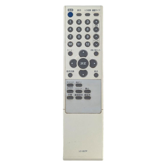 【中古】ORION　テレビ用リモコン　LC-007P