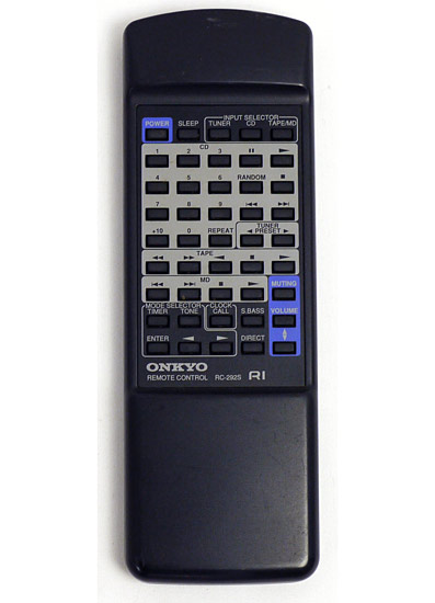 【中古】ONKYO　オーディオリモコン RC-292S