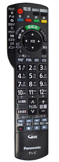 【中古】Panasonic　液晶テレビ用リモコン　N2QAYB000545