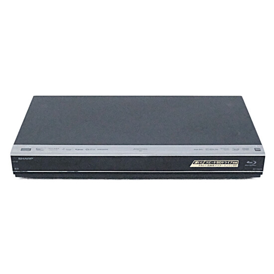 【中古】SHARP　AQUOS ブルーレイディスクレコーダー BD-T2600　リモコンなし