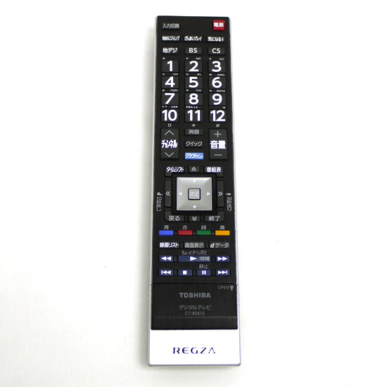 【中古】TOSHIBA　液晶テレビ用リモコン　CT-90435