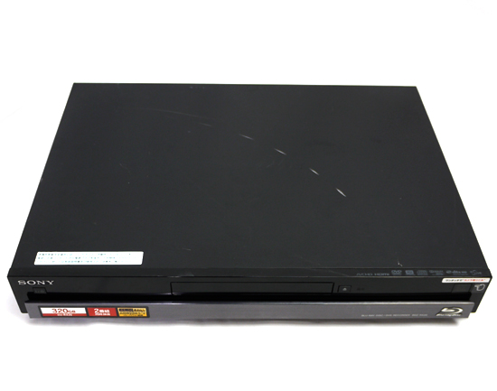 【中古】SONY　ブルーレイディスクレコーダー BDZ-RX35　320GB　本体いたみ　リモコンなし