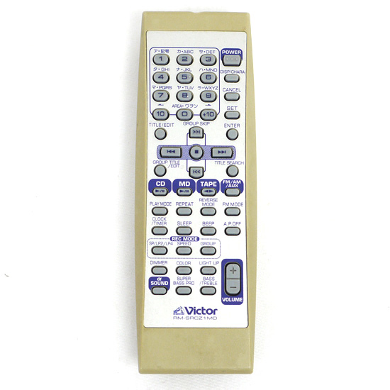 【中古】Victor　オーディオリモコン　RM-SRCZ1MD