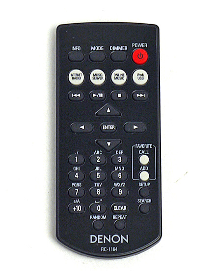 【中古】DENON　オーディオリモコン　RC-1164