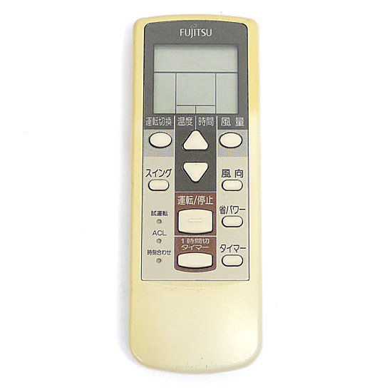 【中古】FUJITSU　エアコンリモコン　AR-GJ1　本体いたみ