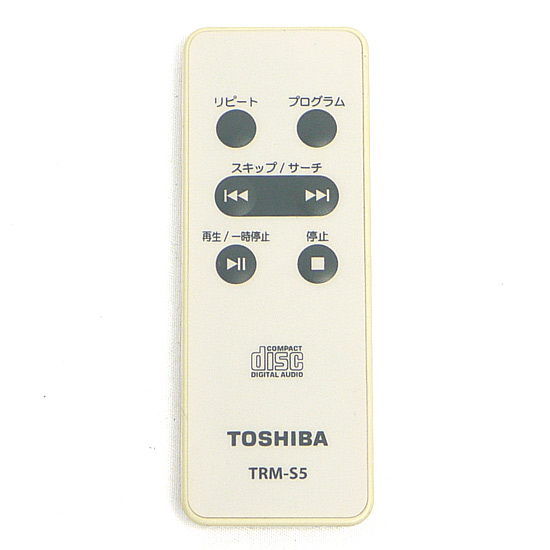 【中古】TOSHIBA製　オーディオリモコン　TRM-S5