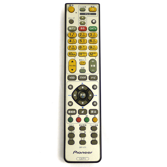 【中古】Pioneer　CATVリモコン　BR-V31