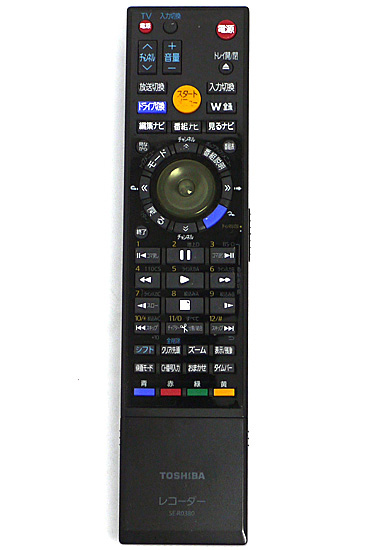 【中古】TOSHIBA製　ブルーレイレコーダー用リモコン SE-R0380
