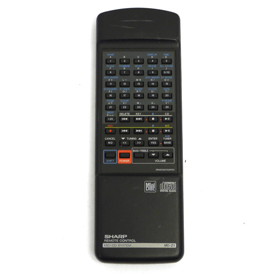 【中古】SHARP　オーディオリモコン　RRMCG0315AFSA