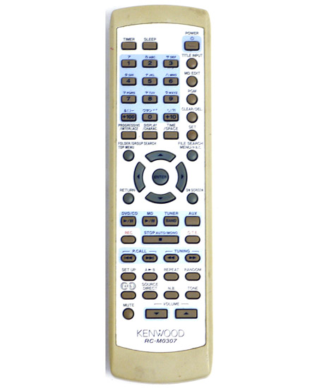 【中古】KENWOOD　オーディオ用リモコン　RC-M0307