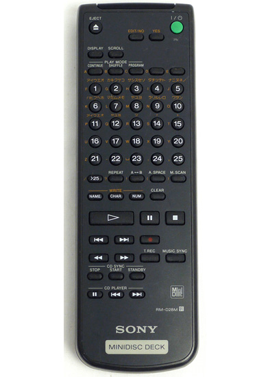 【中古】SONY　オーディオリモコン RM-D28M