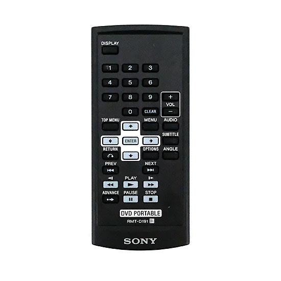 【中古】SONY　ポータブルDVDプレーヤー用リモコン RMT-D191