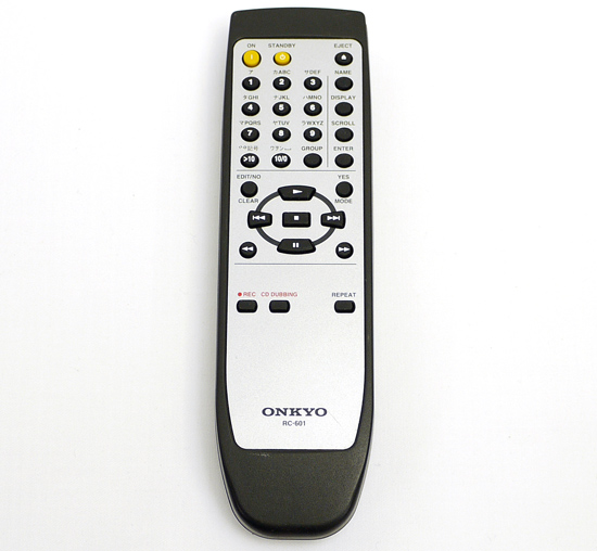 【中古】ONKYO　オーディオリモコン　RC-601