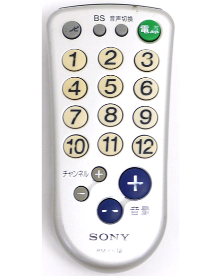 【中古】SONY　各社共通テレビリモコン　RM-P6
