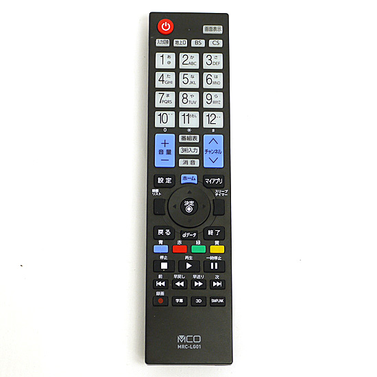 【中古】ミヨシ　テレビ用リモコン LG 対応　MRC-LG01