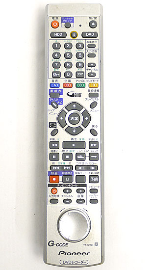 【中古】Pioneer　DVDレコーダーリモコン　VXX2924