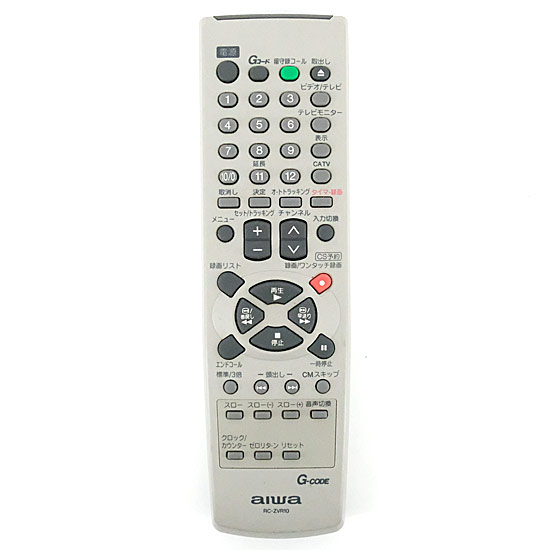 【中古】AIWA　ビデオリモコン　RC-ZVR10