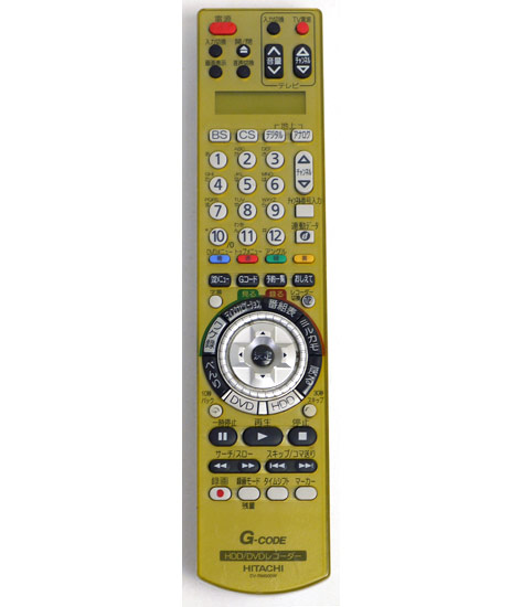 【中古】HITACHI　HDD/DVDレコーダー用リモコン　DV-RM500W