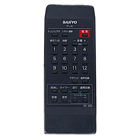 【中古】三洋電機　テレビリモコン　RC-282