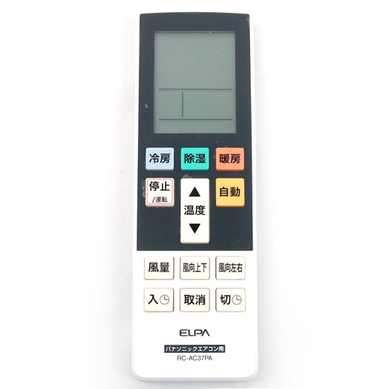 【中古】ELPA　エアコンリモコン パナソニック用　RC-AC37PA