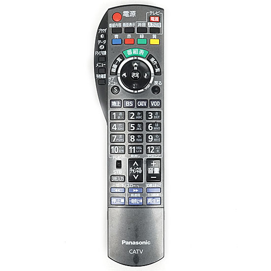 【中古】Panasonic　CATV用リモコン　N2QAYB000314　本体いたみ