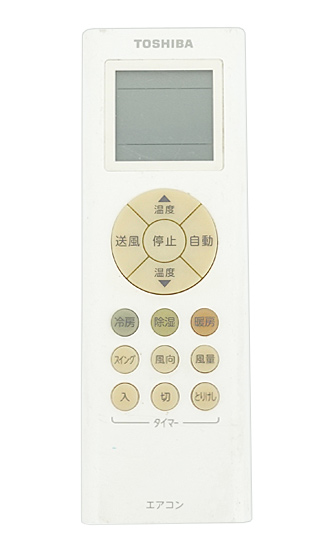 【中古】TOSHIBA　エアコンリモコン　RG66J5(3)/BGJ