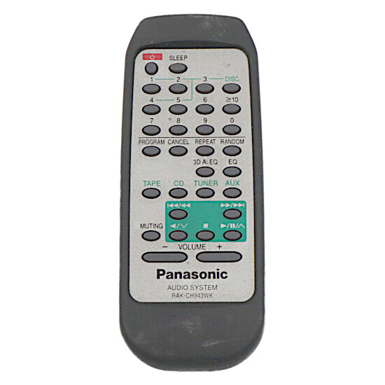 【中古】Panasonic　オーディオリモコン　RAK-CH943WK　訳あり