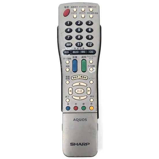 【中古】SHARP製　テレビリモコン GA434WJSA　本体いたみ